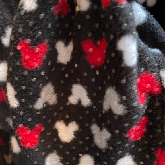 EUC Mickey Mouse onesie ladies fleece loungewear with feet zip front size XL - Picture 6 of 9